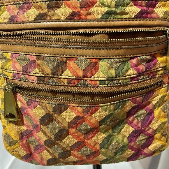 FOSSIL EXPLORER Tapestry Vintage Crossbody Shoulder Bag Tote - Picture 3 of 14